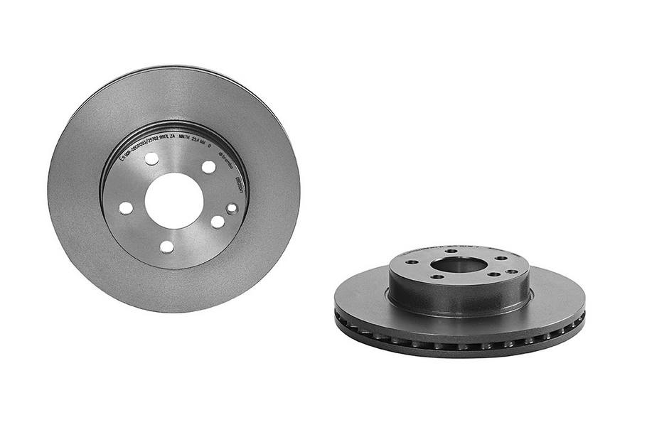 Mercedes Disc Brake Pad and Rotor Kit - Front (295mm) (Low-Met) Brembo