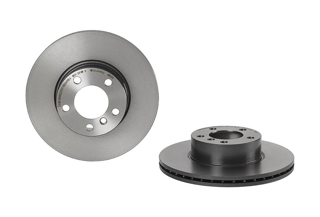 BMW Disc Brake Pad and Rotor Kit - Front (312mm) (Low-Met) Brembo