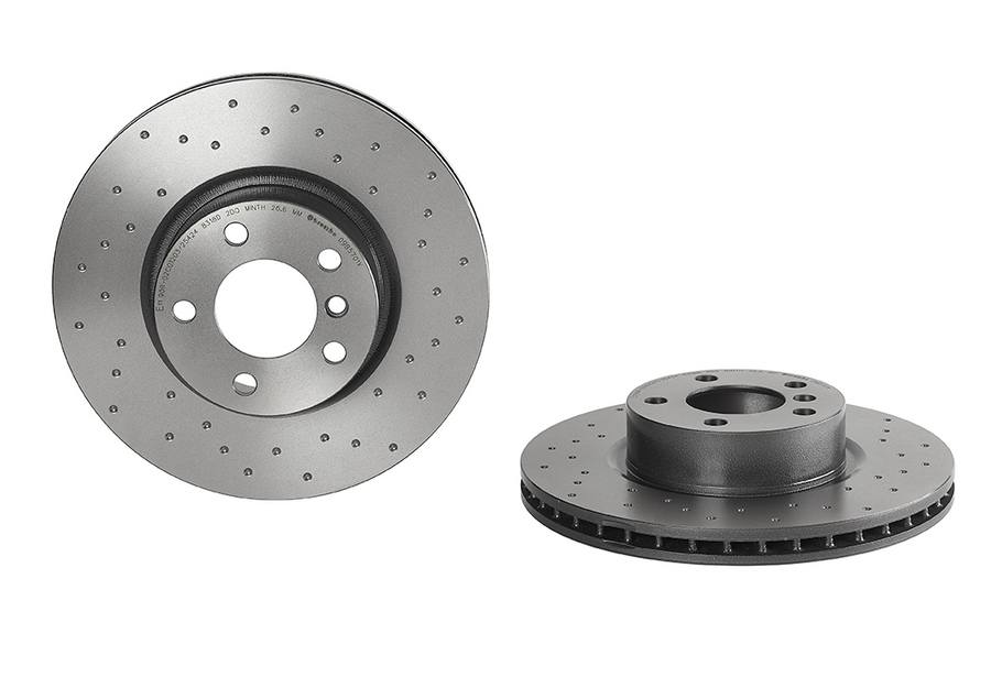 BMW Disc Brake Pad and Rotor Kit - Front (328mm) (Ceramic) (Xtra) Brembo