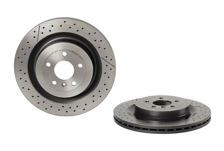 Mercedes Disc Brake Rotor - Rear (345mm) 1664230512 Brembo