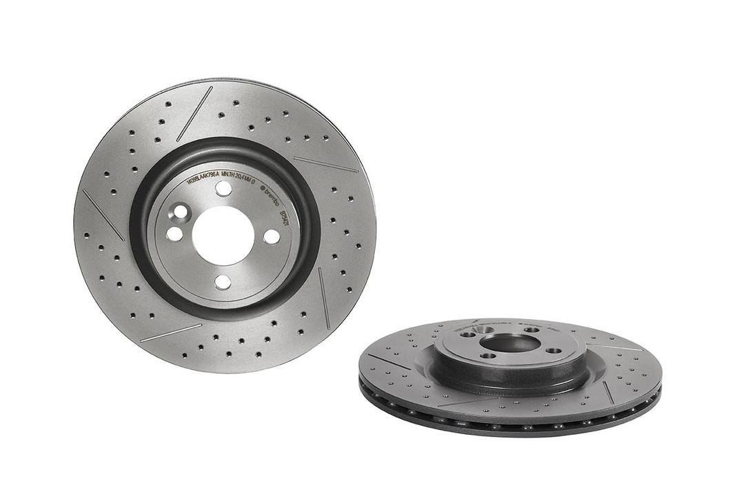 Mini Disc Brake Pad and Rotor Kit - Front (316mm) (Low-Met) Brembo