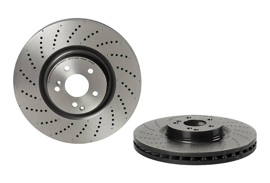 Mercedes Disc Brake Rotor - Front (360mm) 2214210812 Brembo