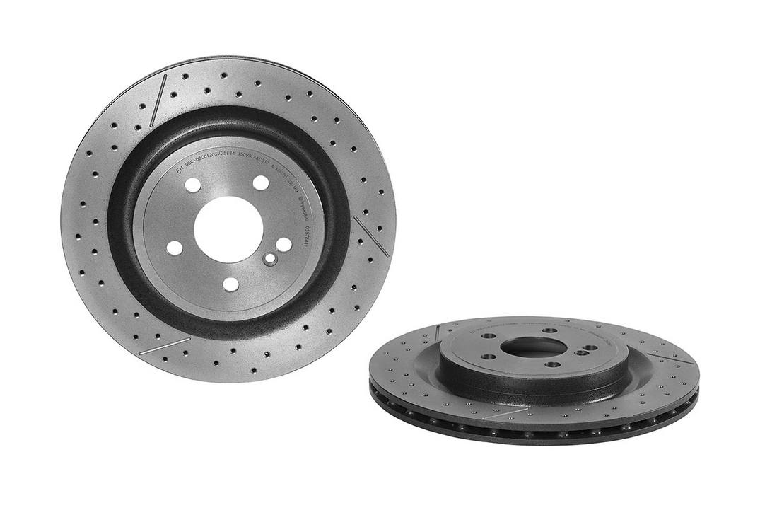 Mercedes Disc Brake Rotor - Rear (330mm) 1724230112 Brembo