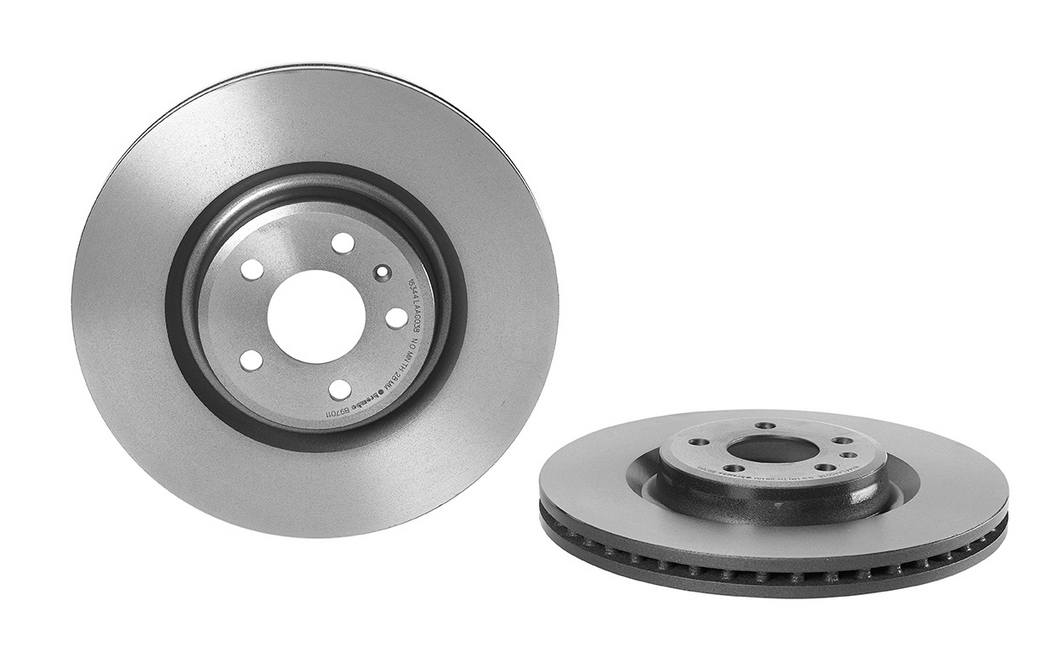 Audi Disc Brake Pad and Rotor Kit - Front (345mm) (Ceramic) Brembo