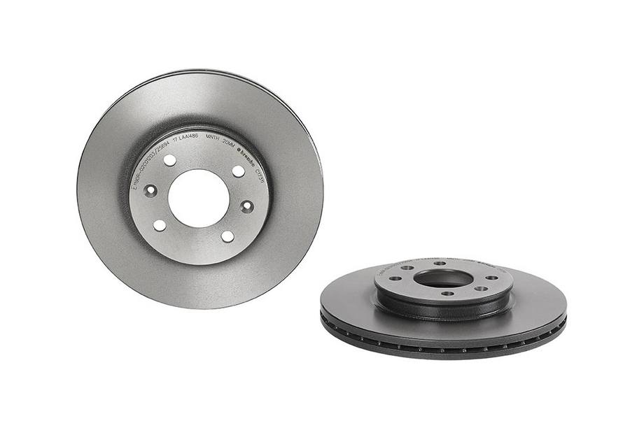 Kia Disc Brake Rotor - Front (256mm) 517121W200 Brembo