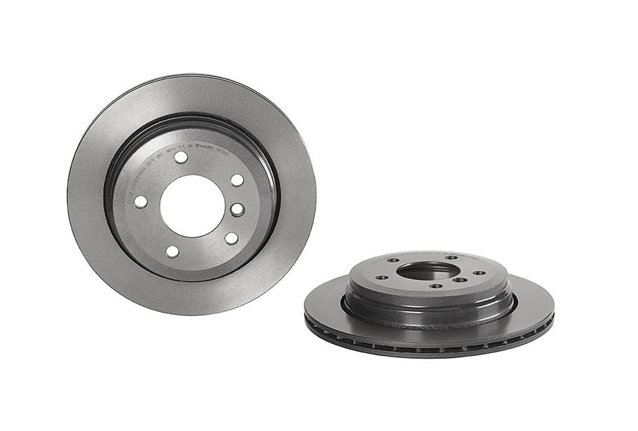 BMW Disc Brake Pad and Rotor Kit - Rear (294mm) (Low-Met) Brembo