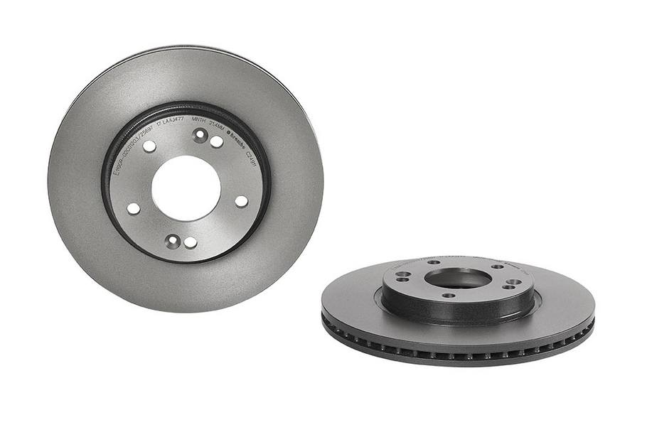 Kia Disc Brake Pad and Rotor Kit - Front (280mm) (Ceramic) Brembo