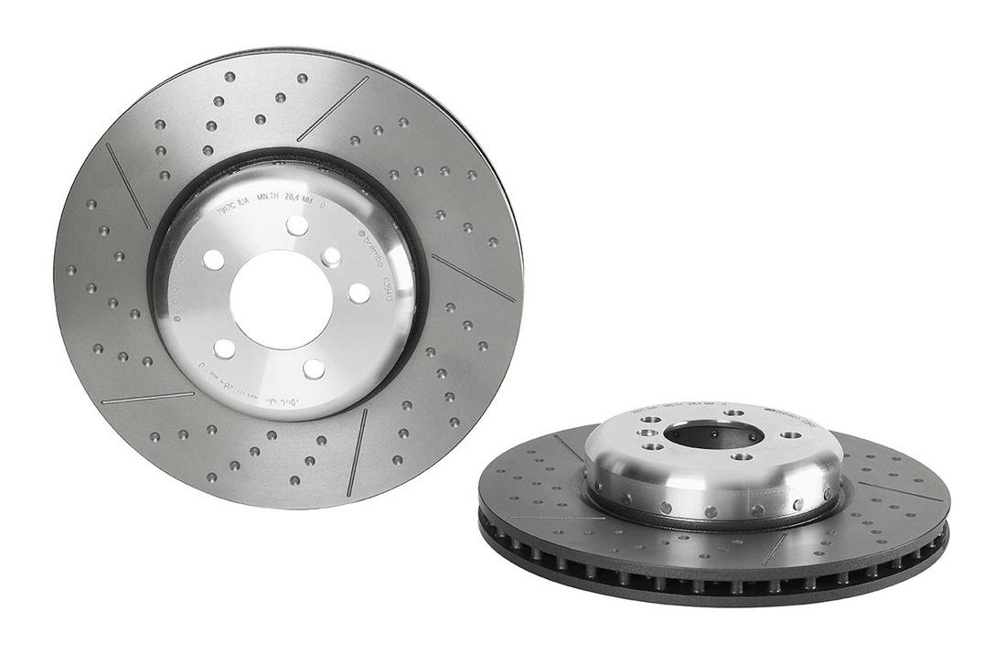 BMW Disc Brake Pad and Rotor Kit - Front (370mm) (Ceramic) Brembo