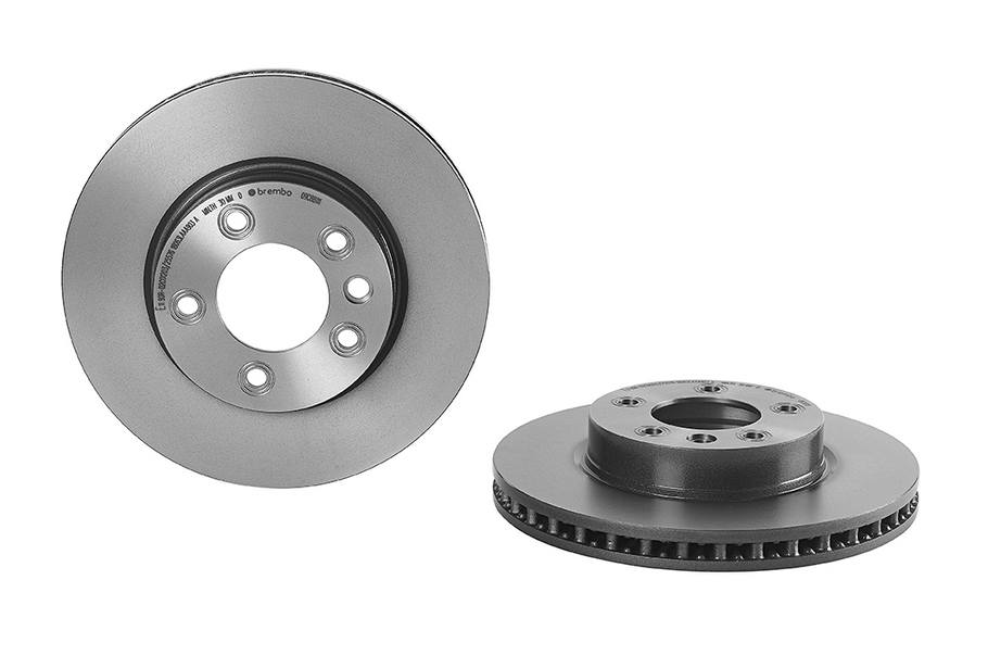 Porsche Volkswagen Disc Brake Pad and Rotor Kit - Front (330mm) (Low-Met) Brembo