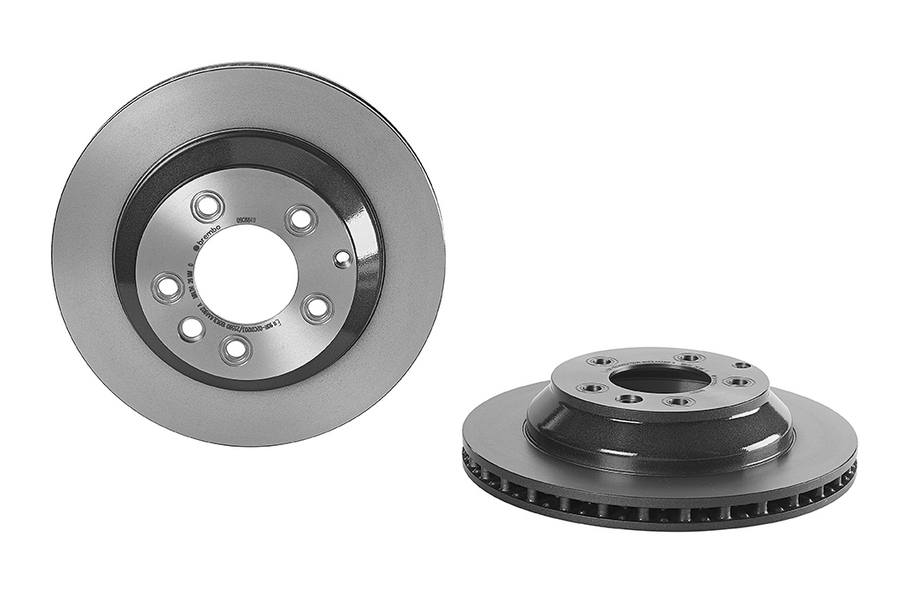 Audi Porsche Volkswagen Disc Brake Pad and Rotor Kit - Rear (330mm) (Low-Met) Brembo