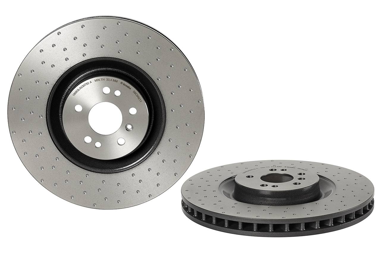 Mercedes Disc Brake Rotor - Front (390mm) 1644210712 Brembo