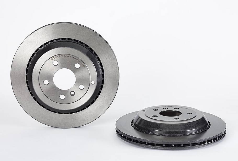 Mercedes Disc Brake Pad and Rotor Kit - Rear (330mm) (Low-Met) Brembo