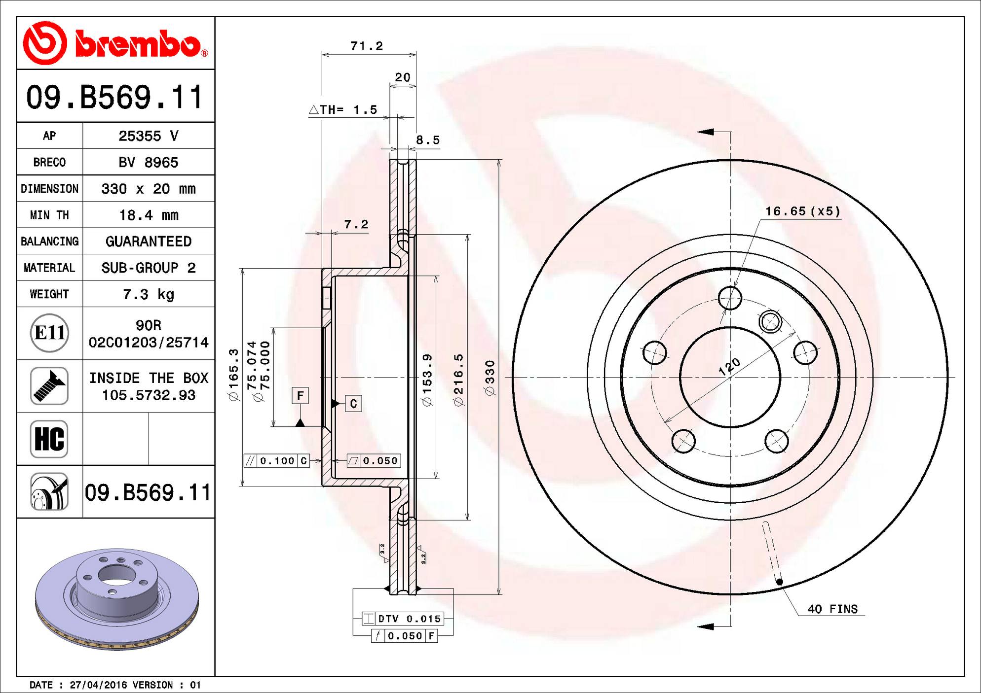 BMW Disc Brake Pad and Rotor Kit - Rear (330mm) (Low-Met) Brembo