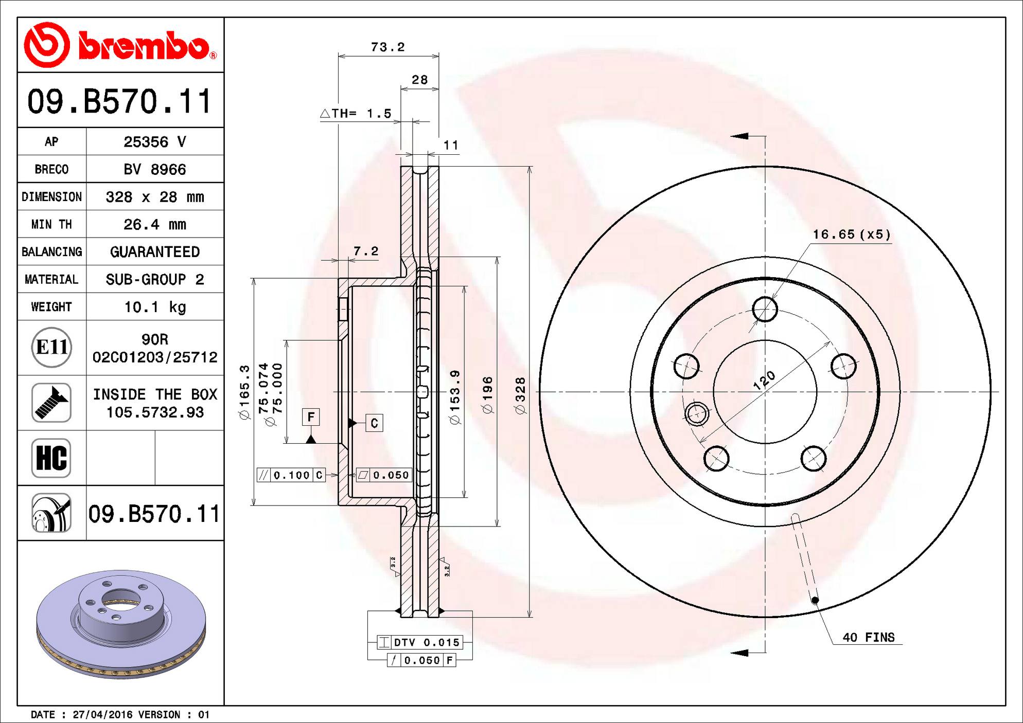 BMW Disc Brake Pad and Rotor Kit - Front (328mm) (Ceramic) Brembo