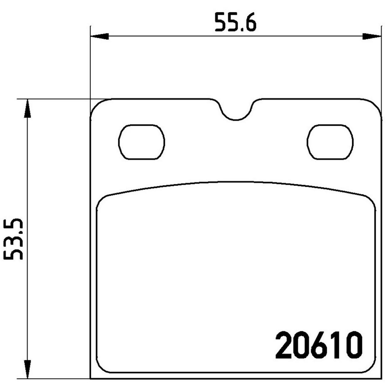 Audi Jaguar Acura Disc Brake Pad Set - Rear (Low-Met) 4S0698451M Brembo