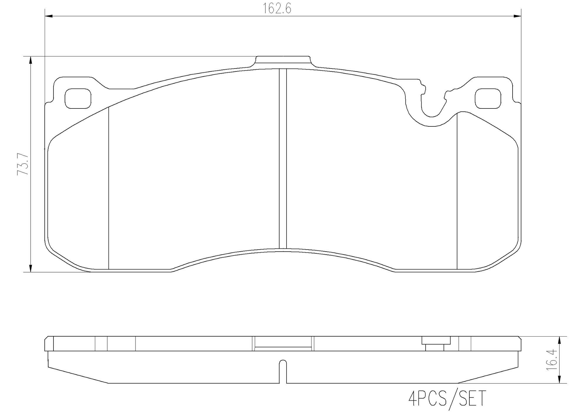 BMW Mini Disc Brake Pad Set - Front (Ceramic) 34116797860 Brembo