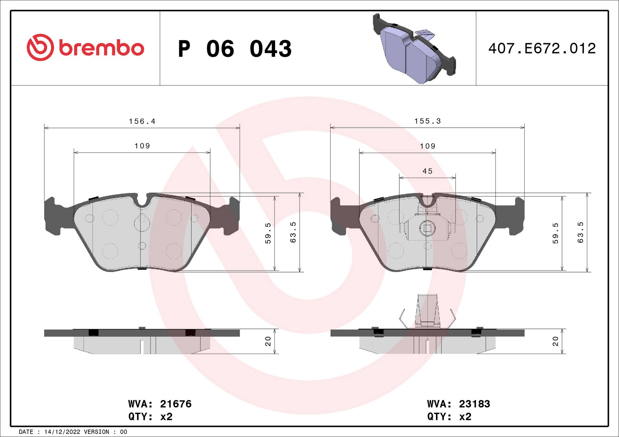 BMW Disc Brake Pad and Rotor Kit - Front (325mm) (Low-Met) (Xtra) Brembo