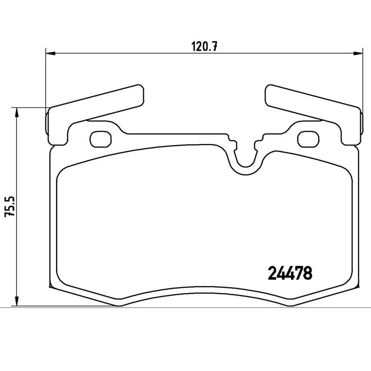 Mini Disc Brake Pad Set - Front (Low-Met) 34116789157 Brembo