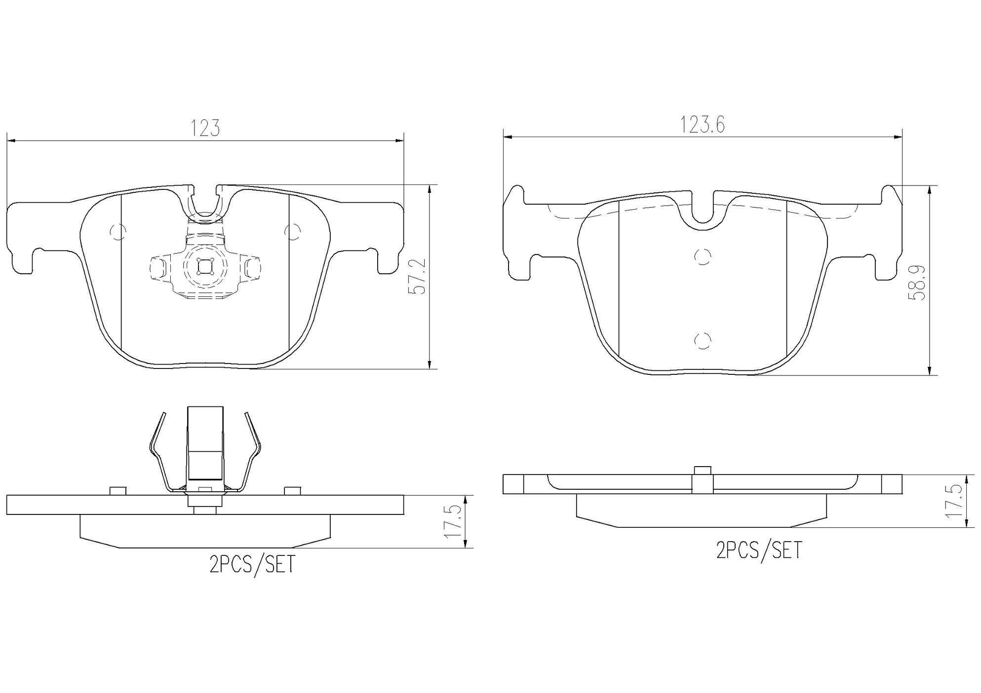 BMW Disc Brake Pad and Rotor Kit – Front and Rear (340mm/330mm ...