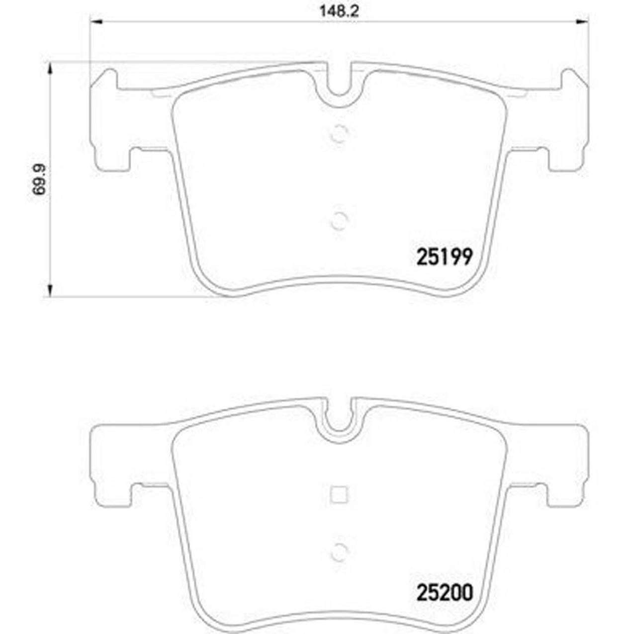 BMW Disc Brake Pad and Rotor Kit - Front (312mm) (Low-Met) Brembo