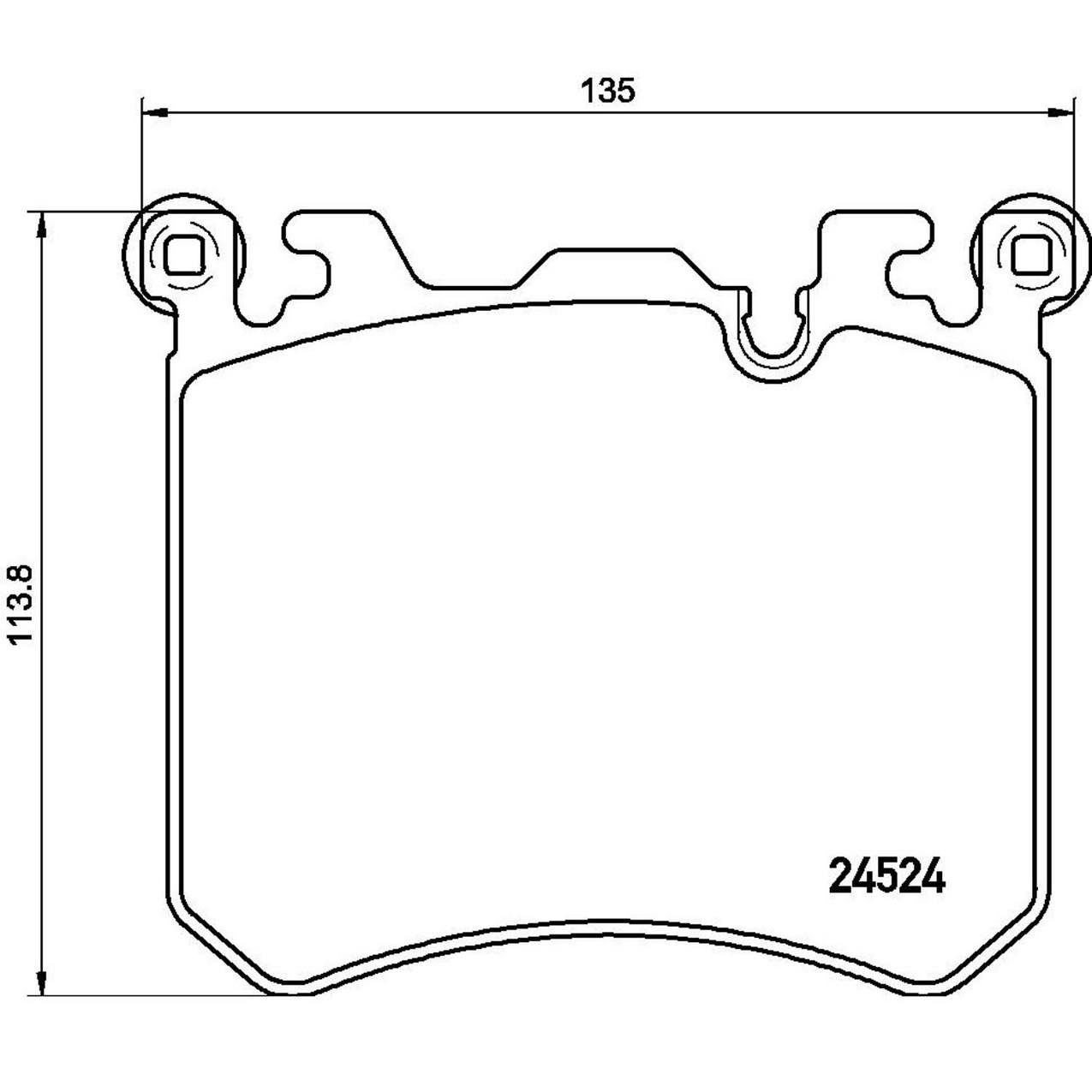 BMW Disc Brake Pad Set – Front (Low-Met) 34116799964 Brembo Brembo