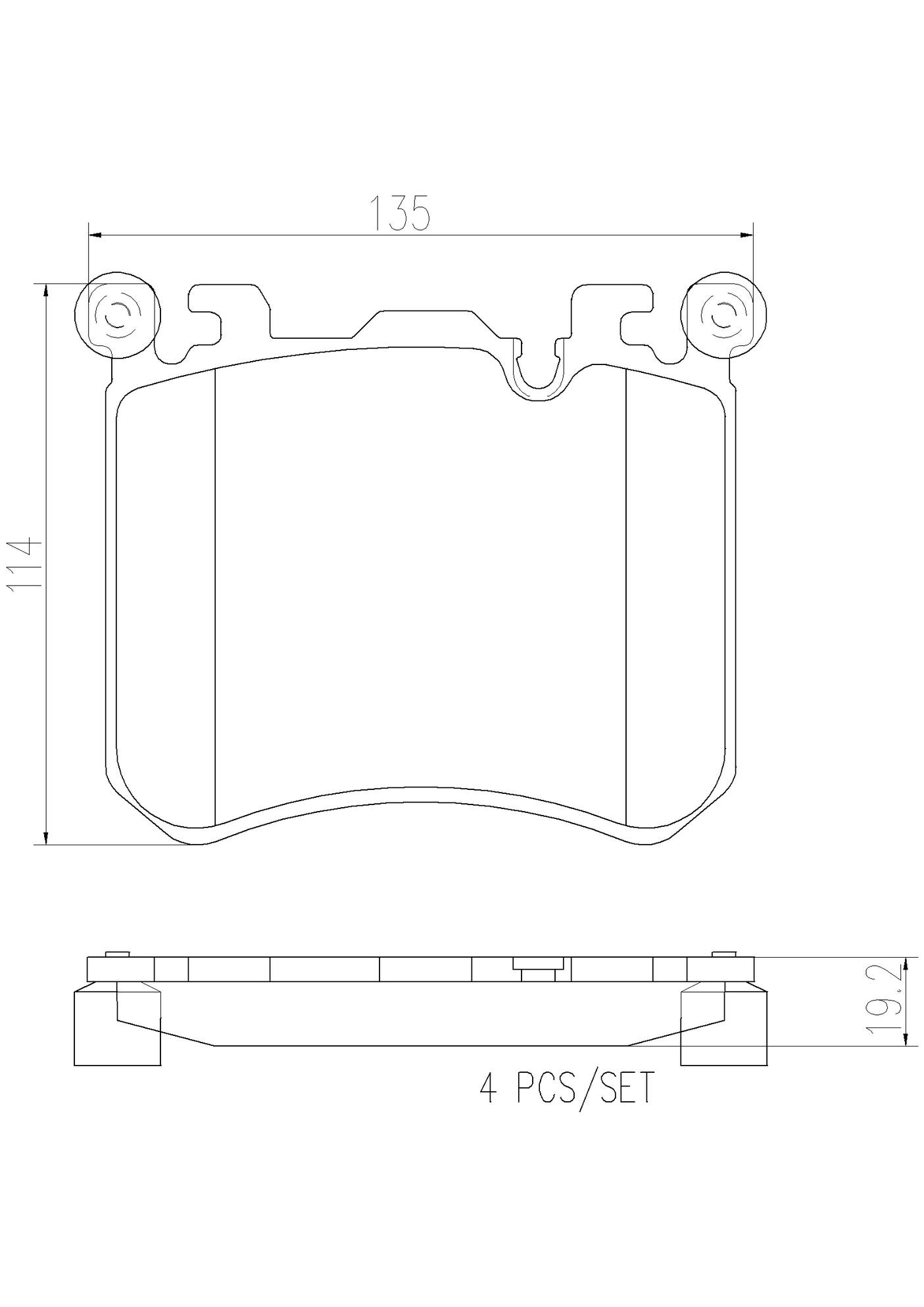 BMW Disc Brake Pad Set - Front (Ceramic) 34116799964 Brembo