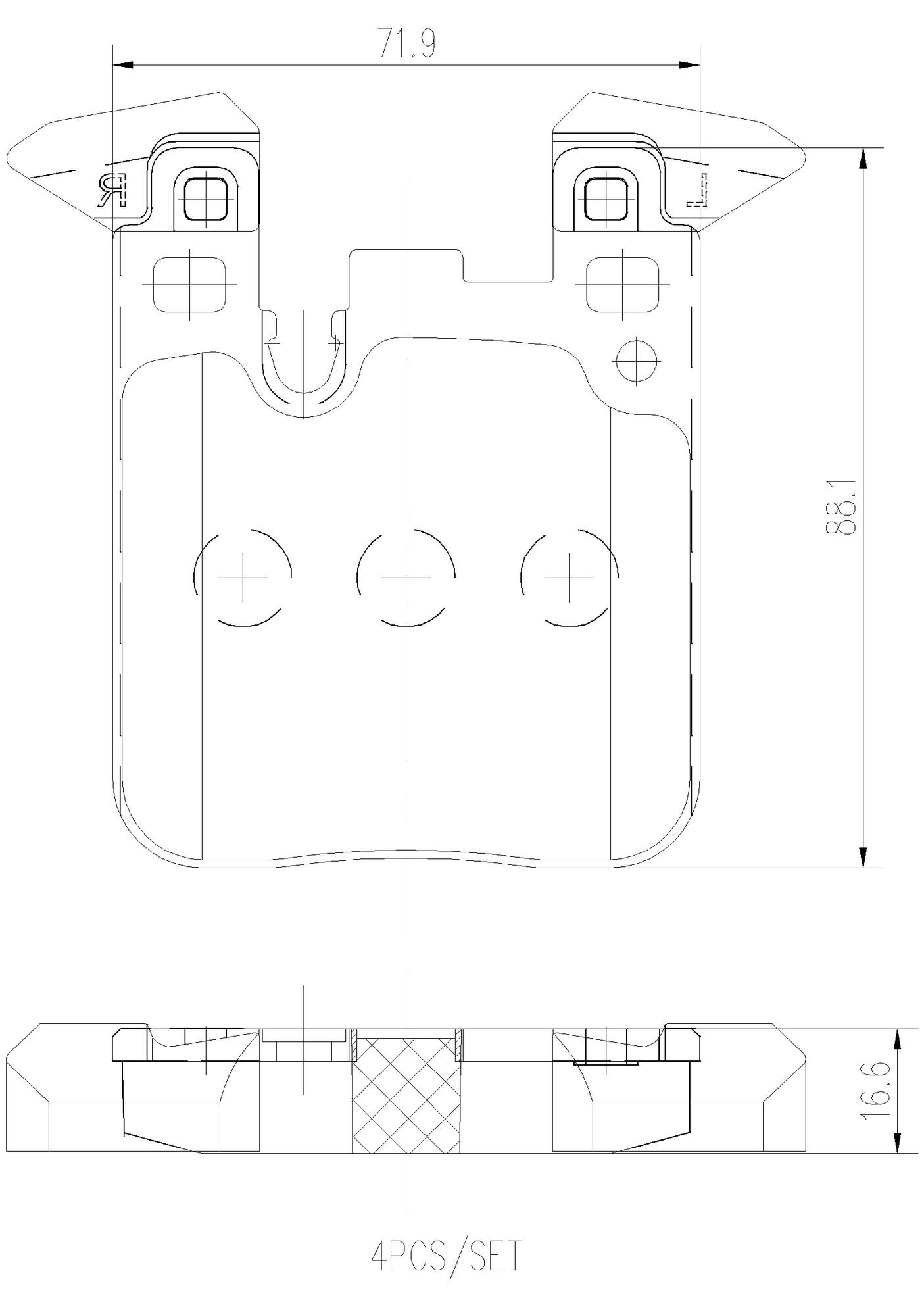 BMW Disc Brake Pad and Rotor Kit - Rear (345mm) (Ceramic) Brembo