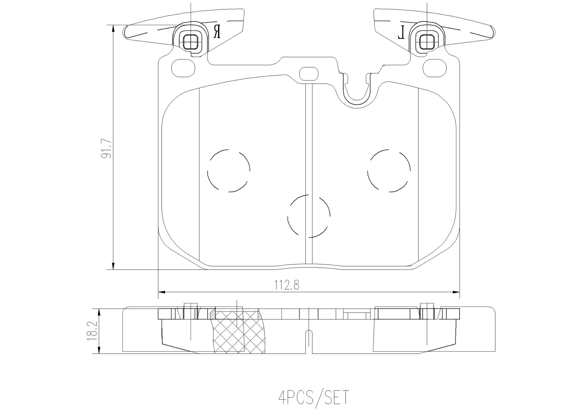 BMW Disc Brake Pad Set - Front (Ceramic) 34116878876 Brembo