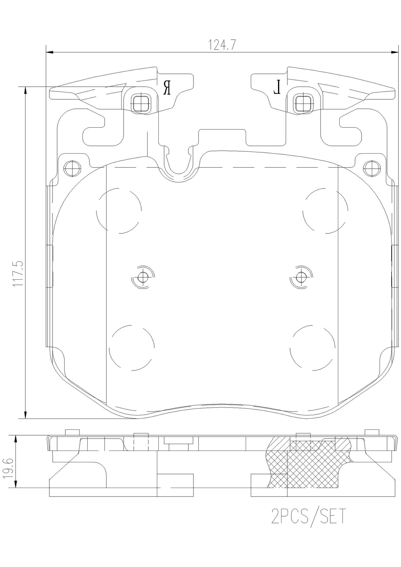 BMW Disc Brake Pad Set - Front (Ceramic) 34116888460 Brembo