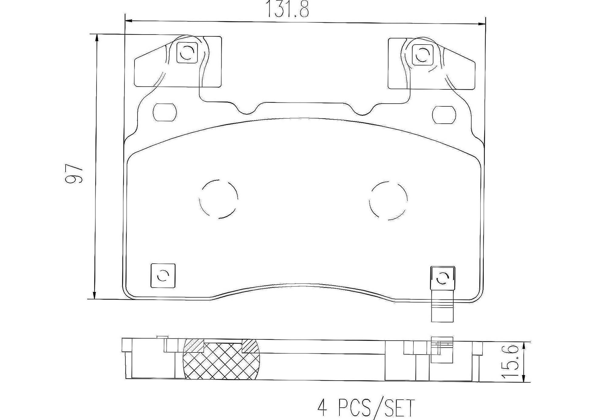 Cadillac Chevrolet Disc Brake Pad Set - Front (Ceramic) 92277173 Brembo