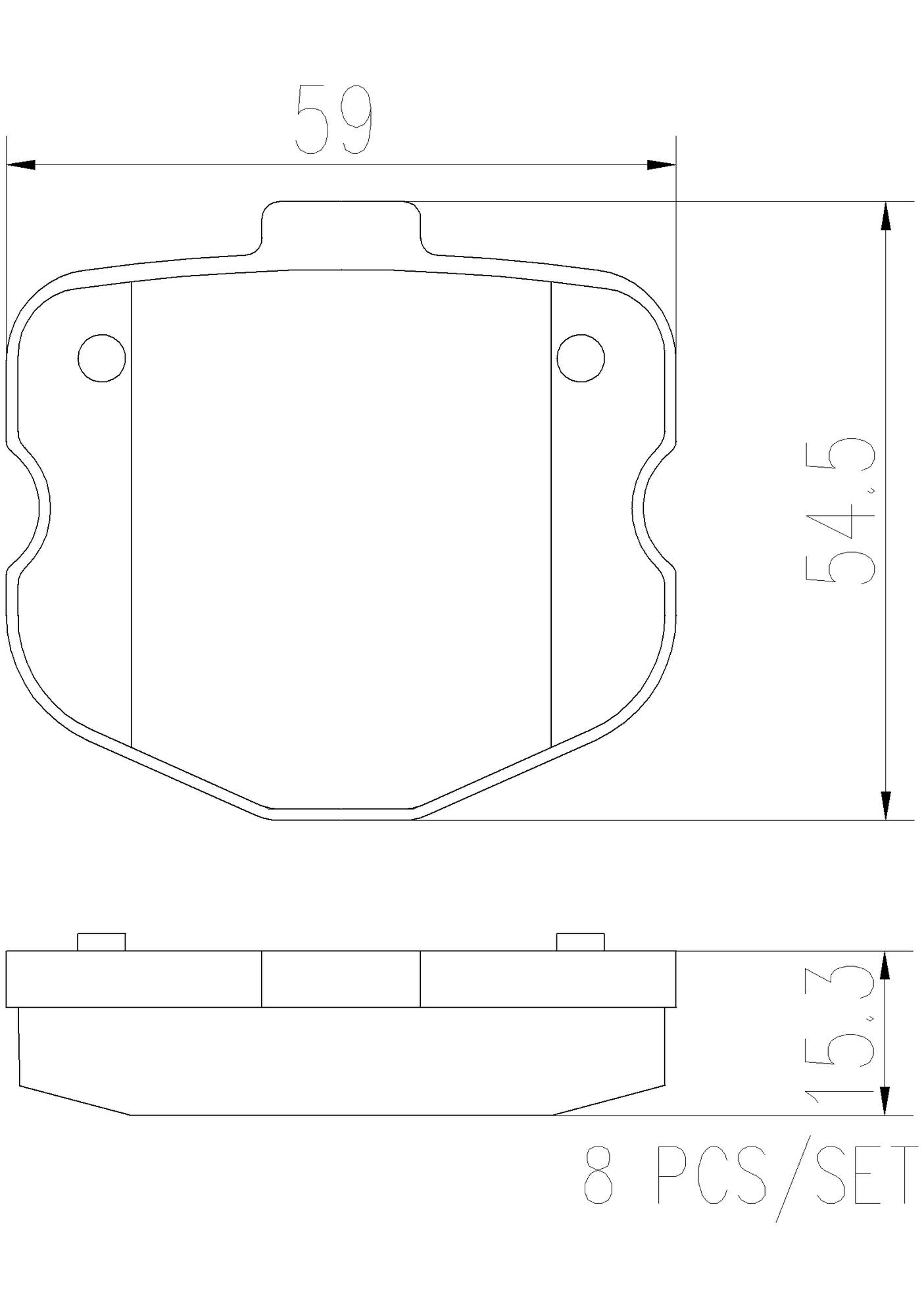 Chevrolet Disc Brake Pad Set - Rear (Ceramic) 19121811 Brembo