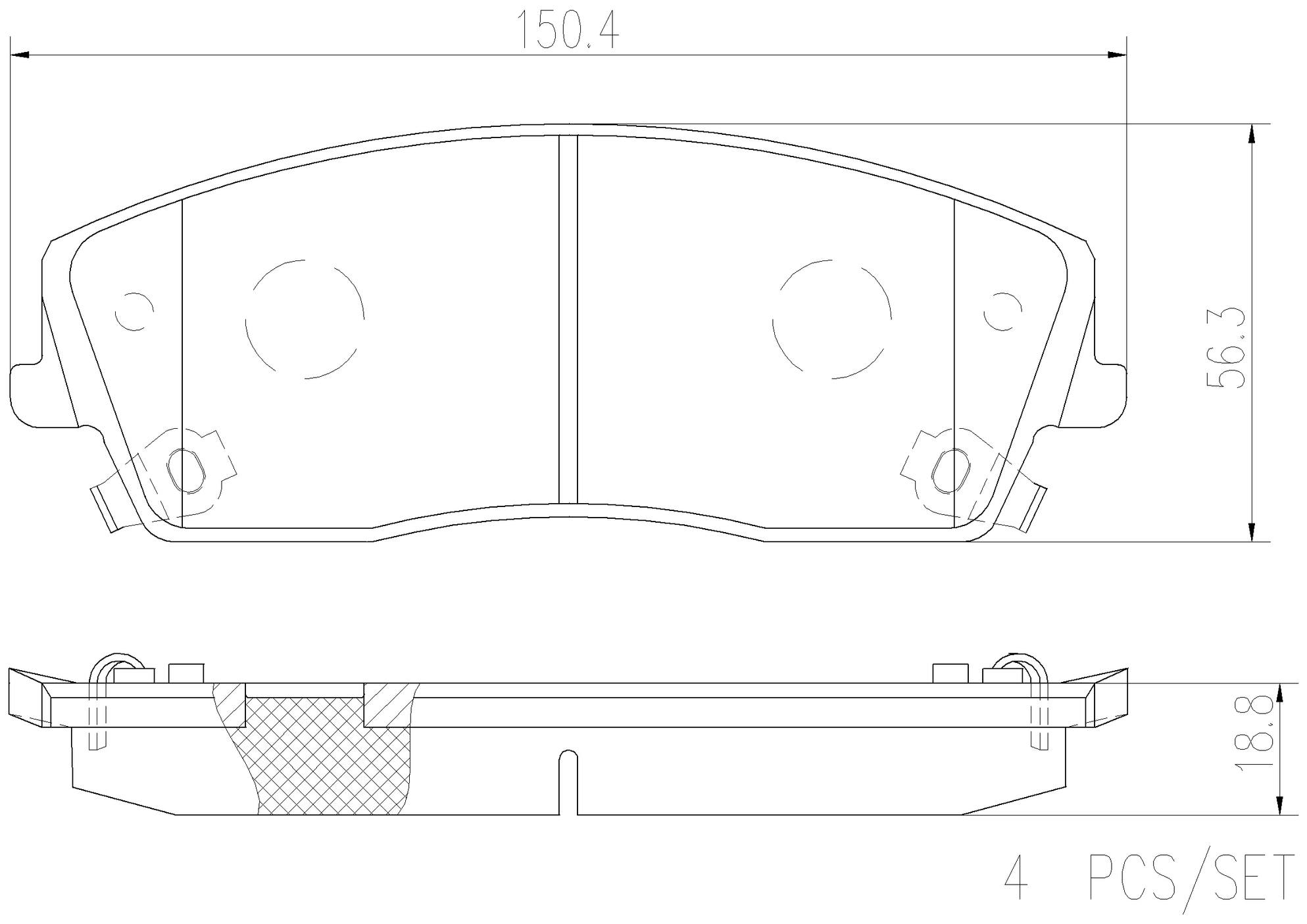 Chrysler Dodge Disc Brake Pad Set - Front (Ceramic) 5174001AC Brembo