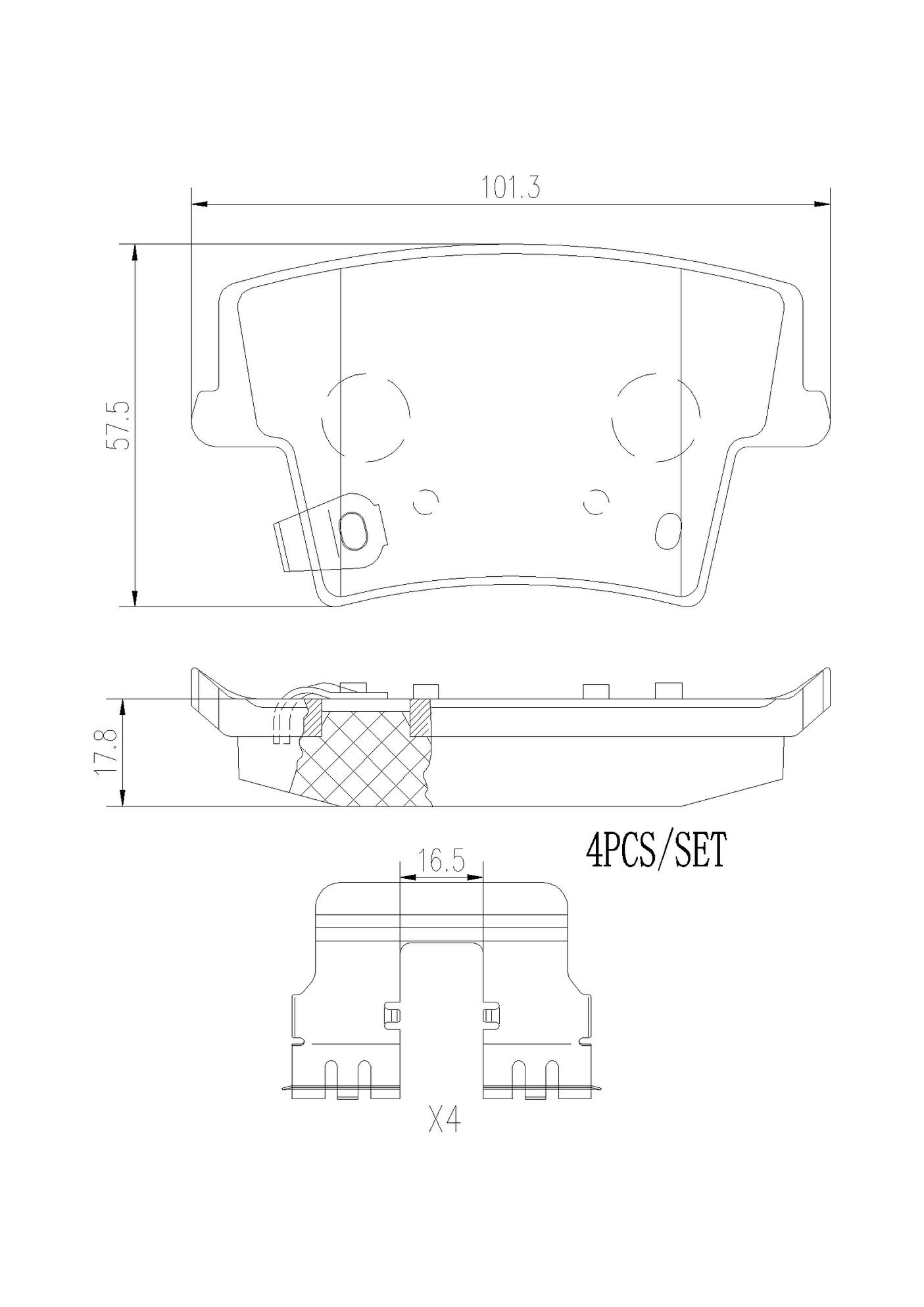 Chrysler Dodge Disc Brake Pad Set - Rear (Ceramic) 5142560AB Brembo