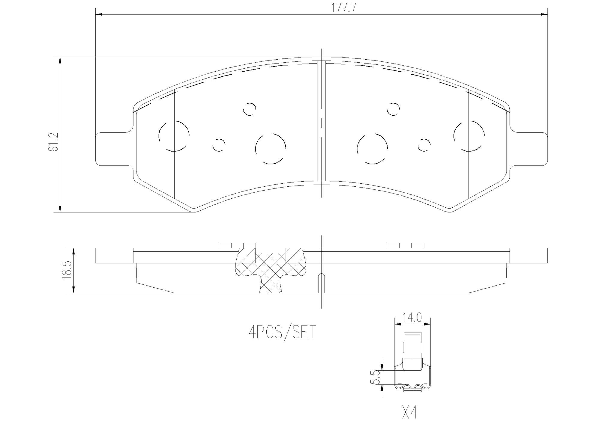 Ram Disc Brake Pad and Rotor Kit - Front (360mm) (Ceramic) Brembo