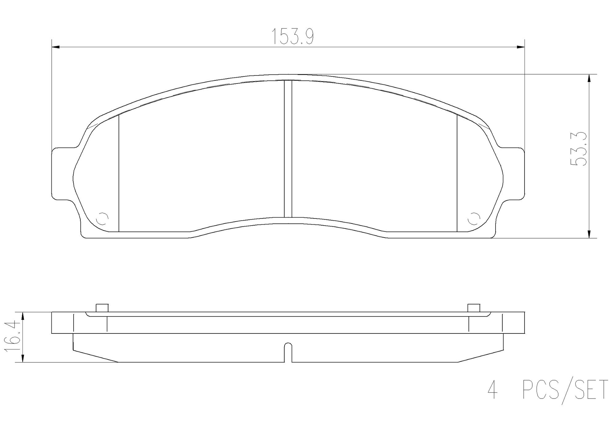 Ford Mazda Mercury Disc Brake Pad Set - Front (Ceramic) BU2Z2V001B Brembo