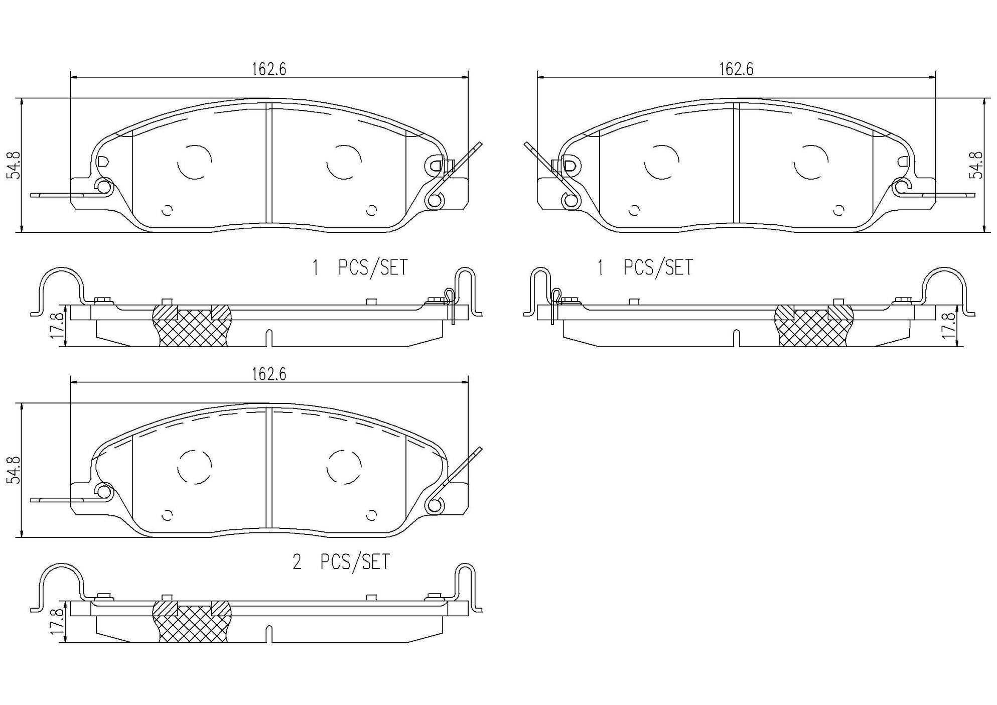 Ford Disc Brake Pad Set - Front (Ceramic) BR3Z2001D Brembo