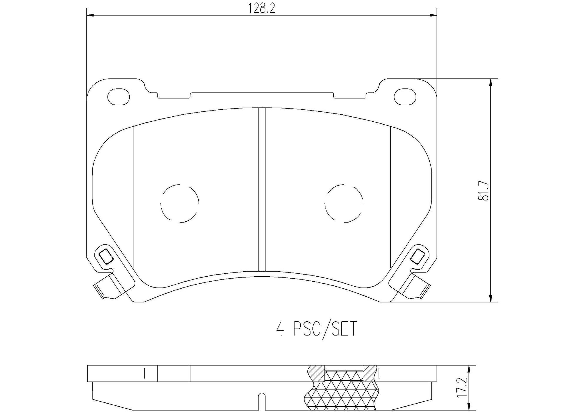 Hyundai Disc Brake Pad Set - Front (Ceramic) 581013NA02 Brembo