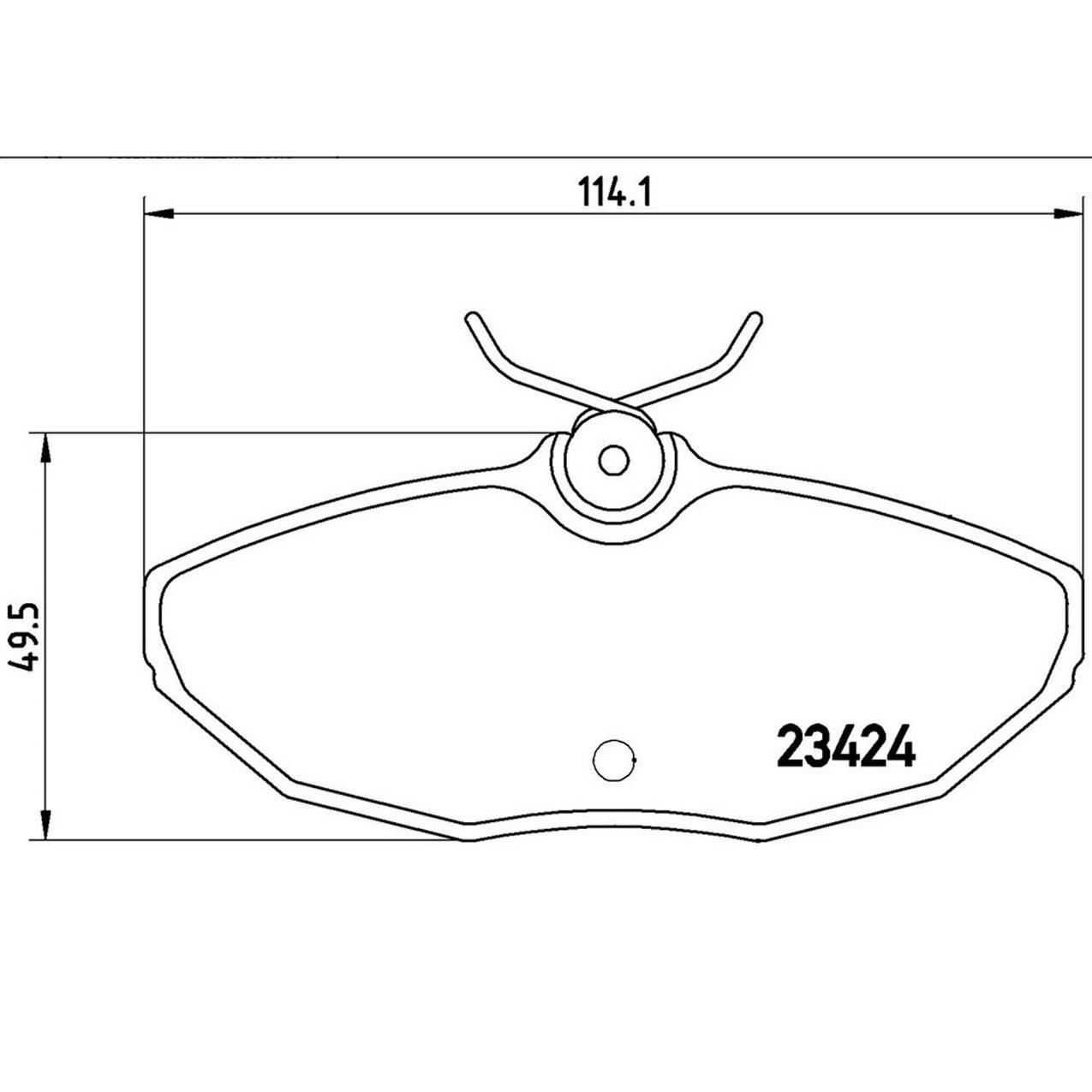 Jaguar Ford Lincoln Disc Brake Pad Set - Rear (Low-Met) XR848934 Brembo