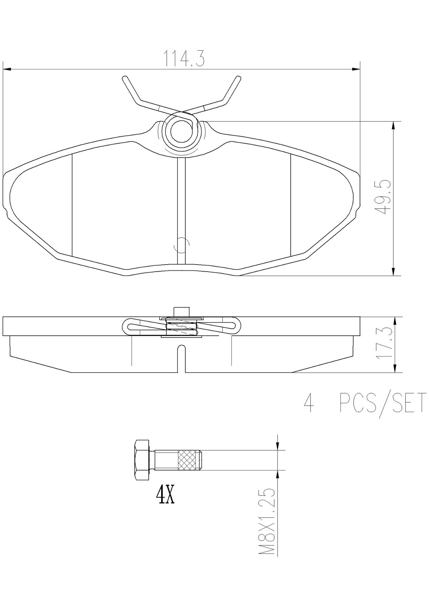 Jaguar Ford Lincoln Disc Brake Pad Set - Rear (Ceramic) XR848934 Brembo