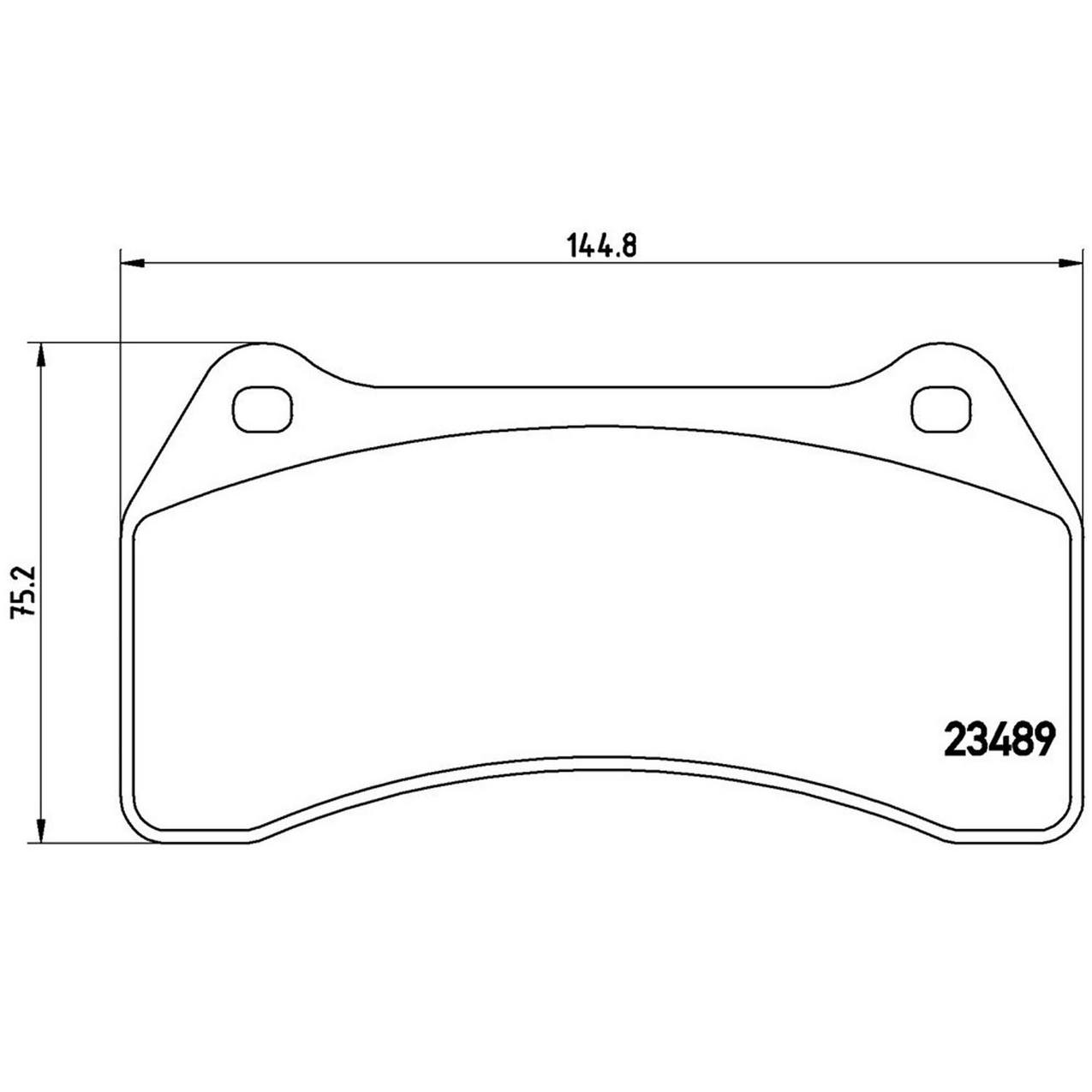 Jaguar Disc Brake Pad Kit Front and Rear (LowMet) C2C8365 Brembo 3054988KIT
