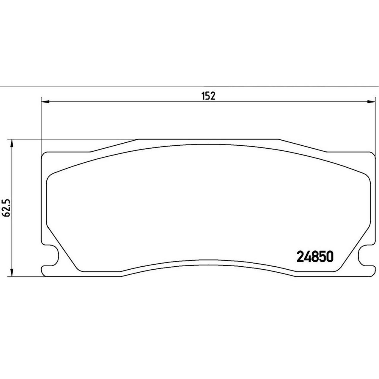 Jaguar Disc Brake Pad Set - Front (Low-Met) C2P15991 Brembo