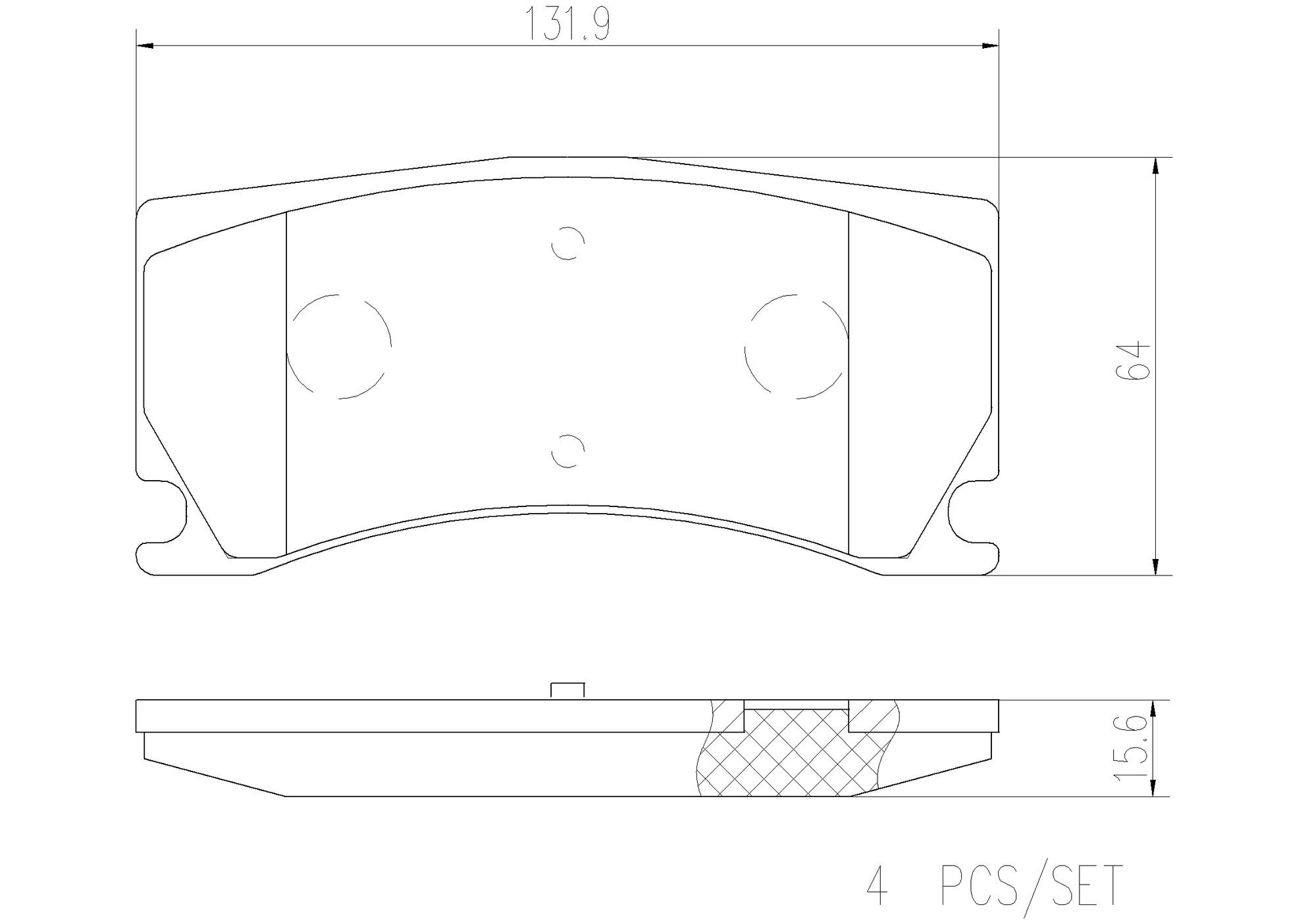 Jaguar Disc Brake Pad Set - Rear (Ceramic) C2P15994 Brembo