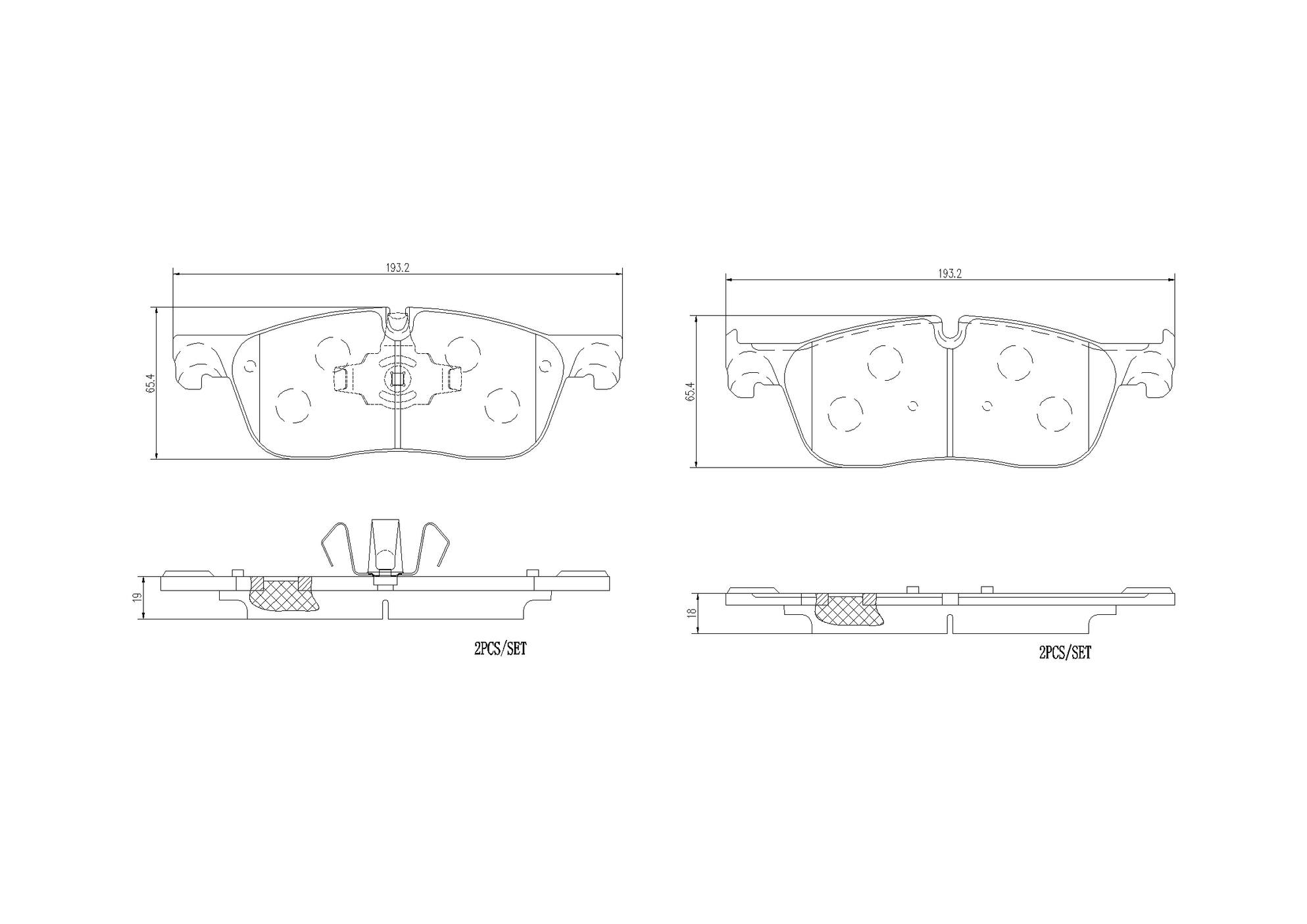 Jaguar Land Rover Disc Brake Pad Set - Front (Ceramic) T4N9760 Brembo