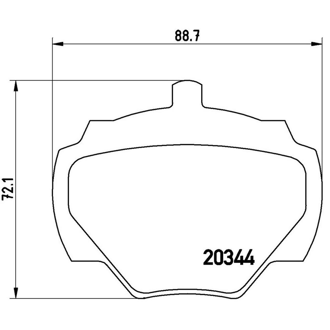 Land Rover Disc Brake Pad Set - Rear (Low-Met) STC8569 Brembo