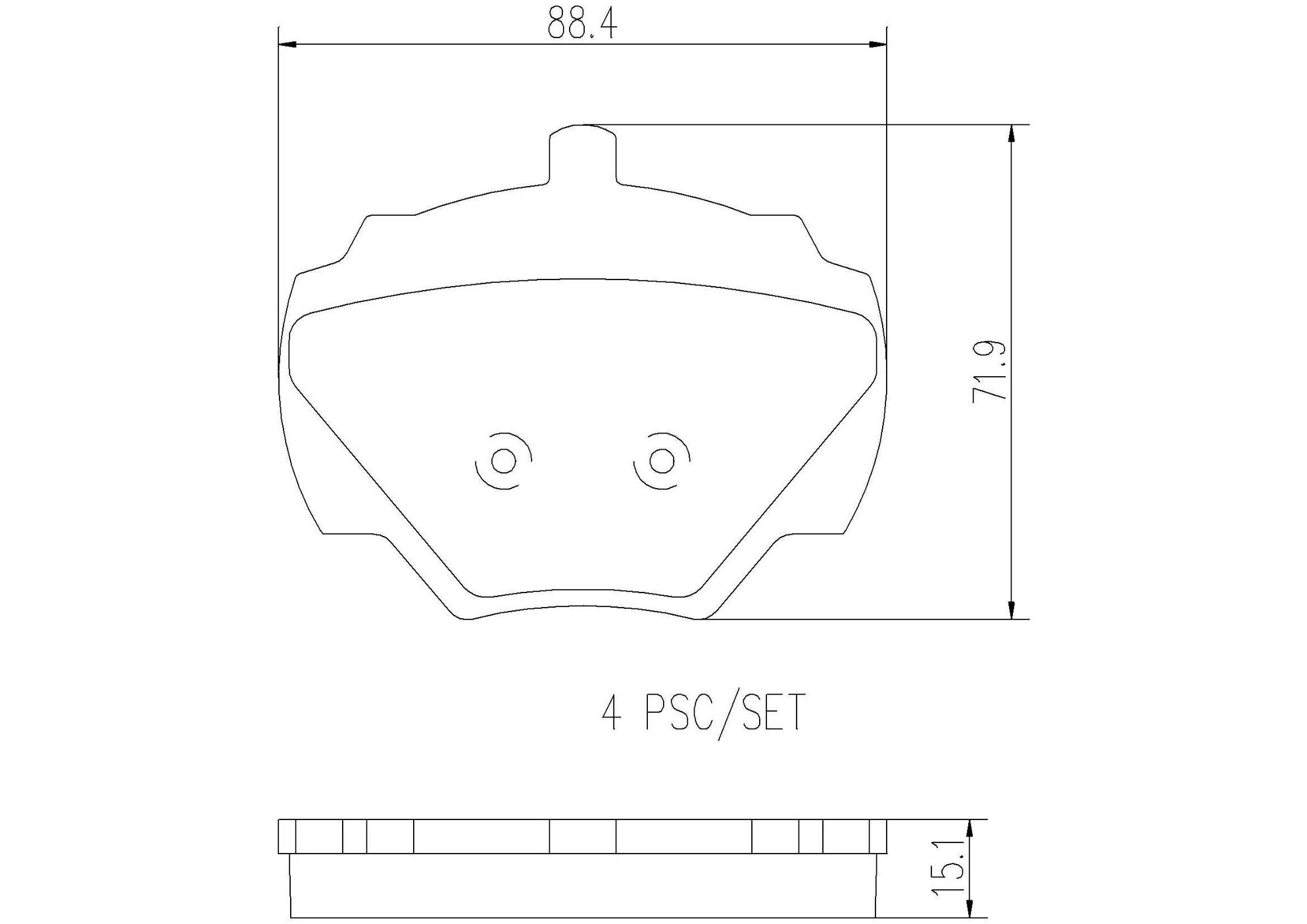 Land Rover Disc Brake Pad Set - Rear (Ceramic) STC8569 Brembo