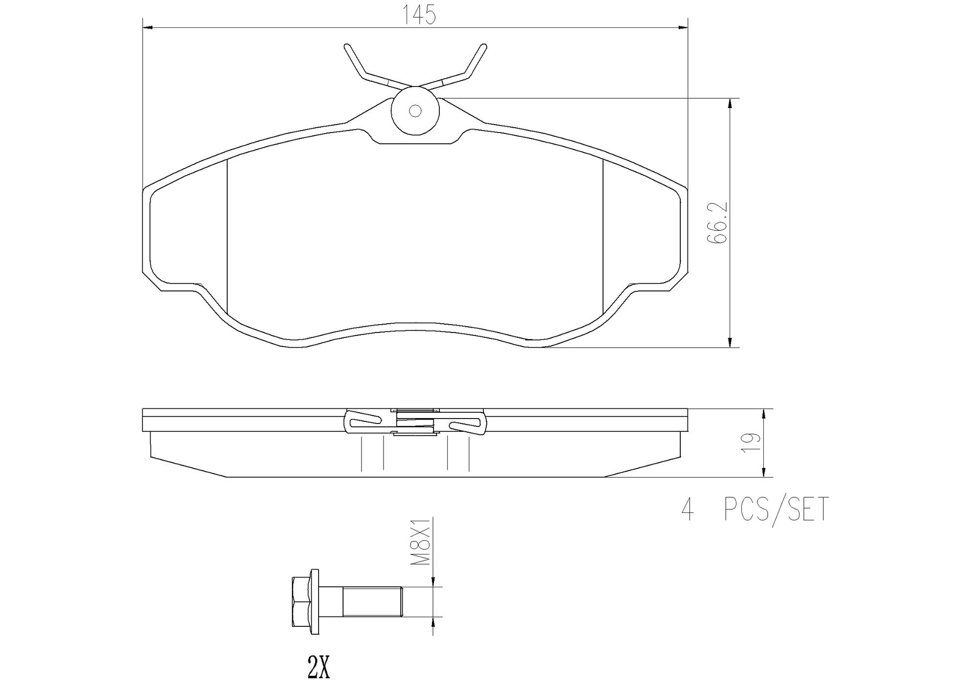 Land Rover Disc Brake Pad Set - Front (Ceramic) STC3685 Brembo