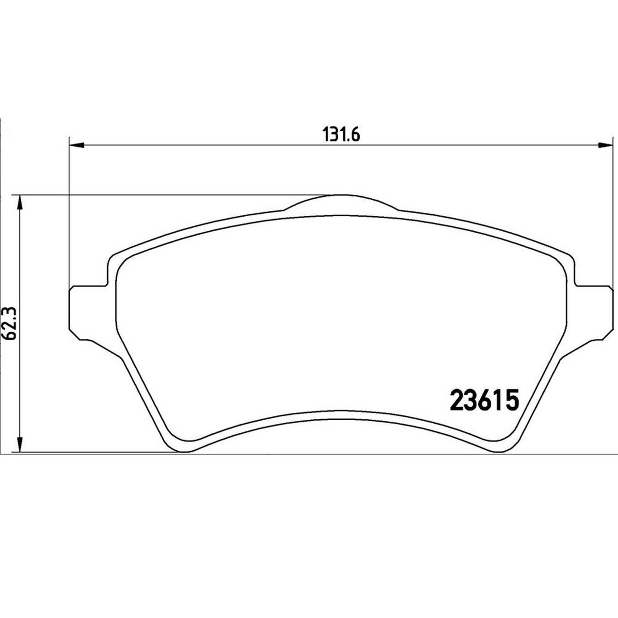 Land Rover Disc Brake Pad Set - Front (Low-Met) SFP500100 Brembo