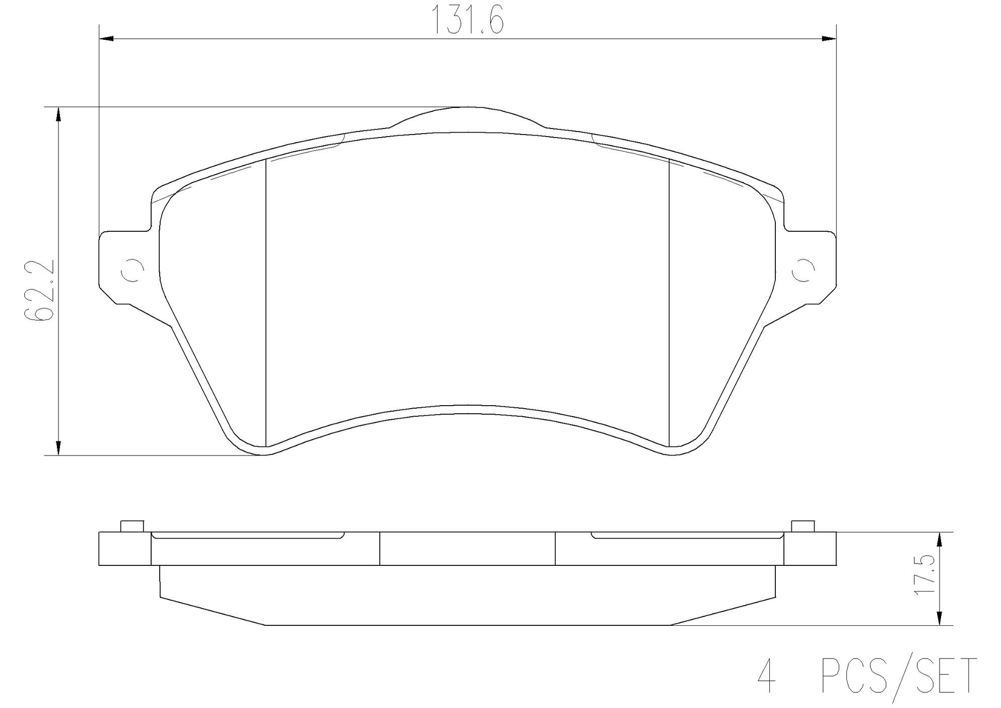 Land Rover Disc Brake Pad Set - Front (Ceramic) SFP500100 Brembo