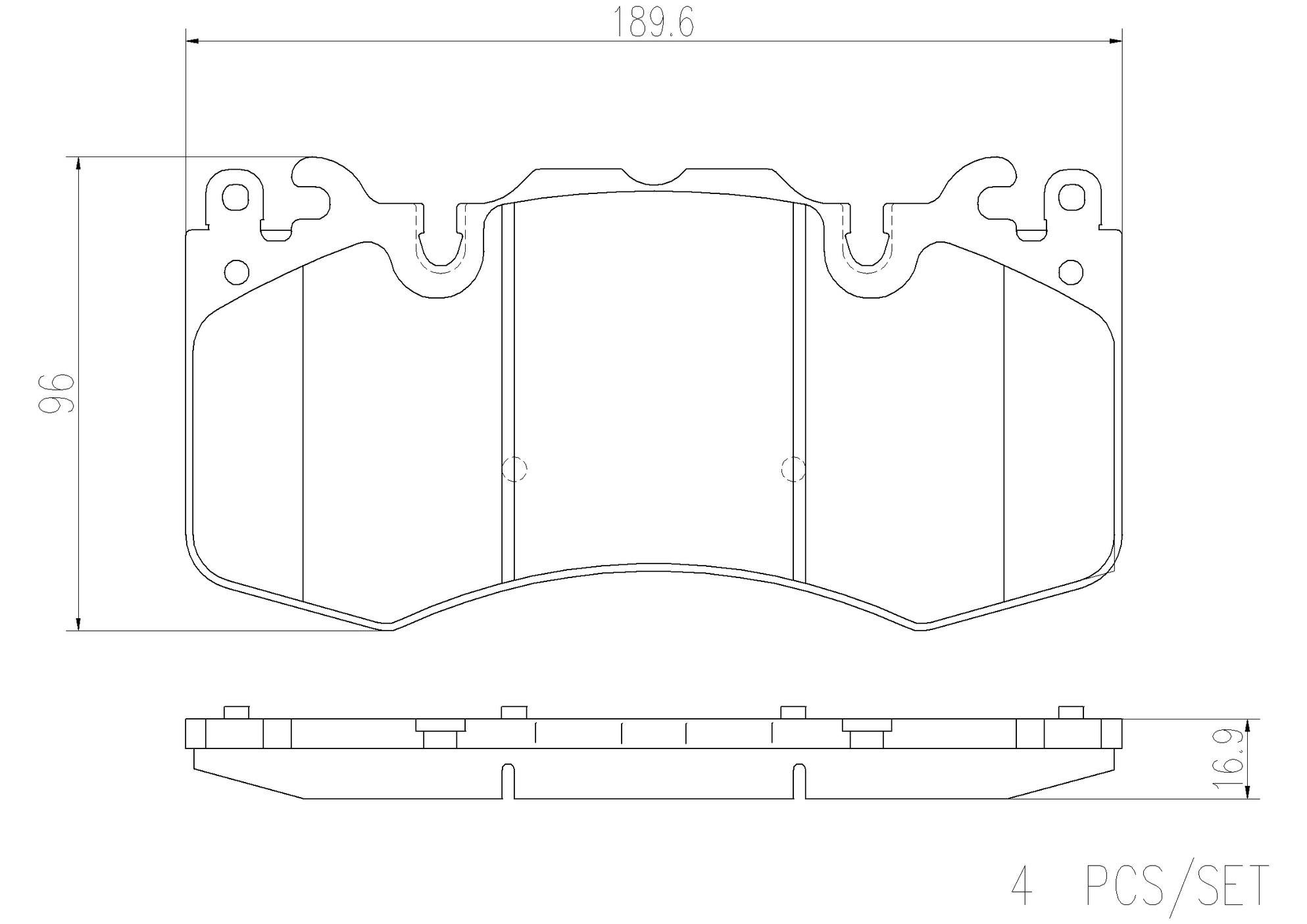 Land Rover Disc Brake Pad and Rotor Kit - Front (380mm) (Ceramic) Brembo