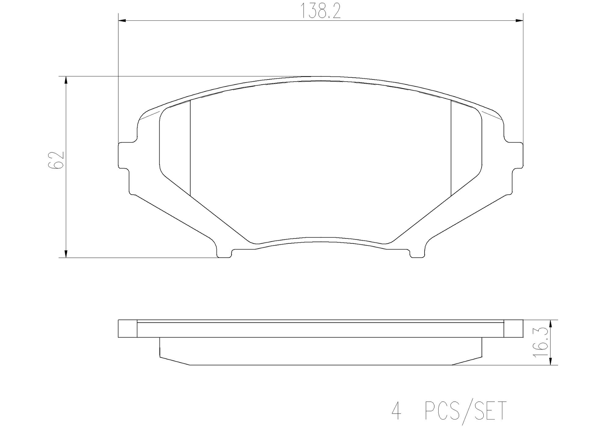 Mazda Disc Brake Pad Set - Front (Ceramic) F1Y73323Z Brembo